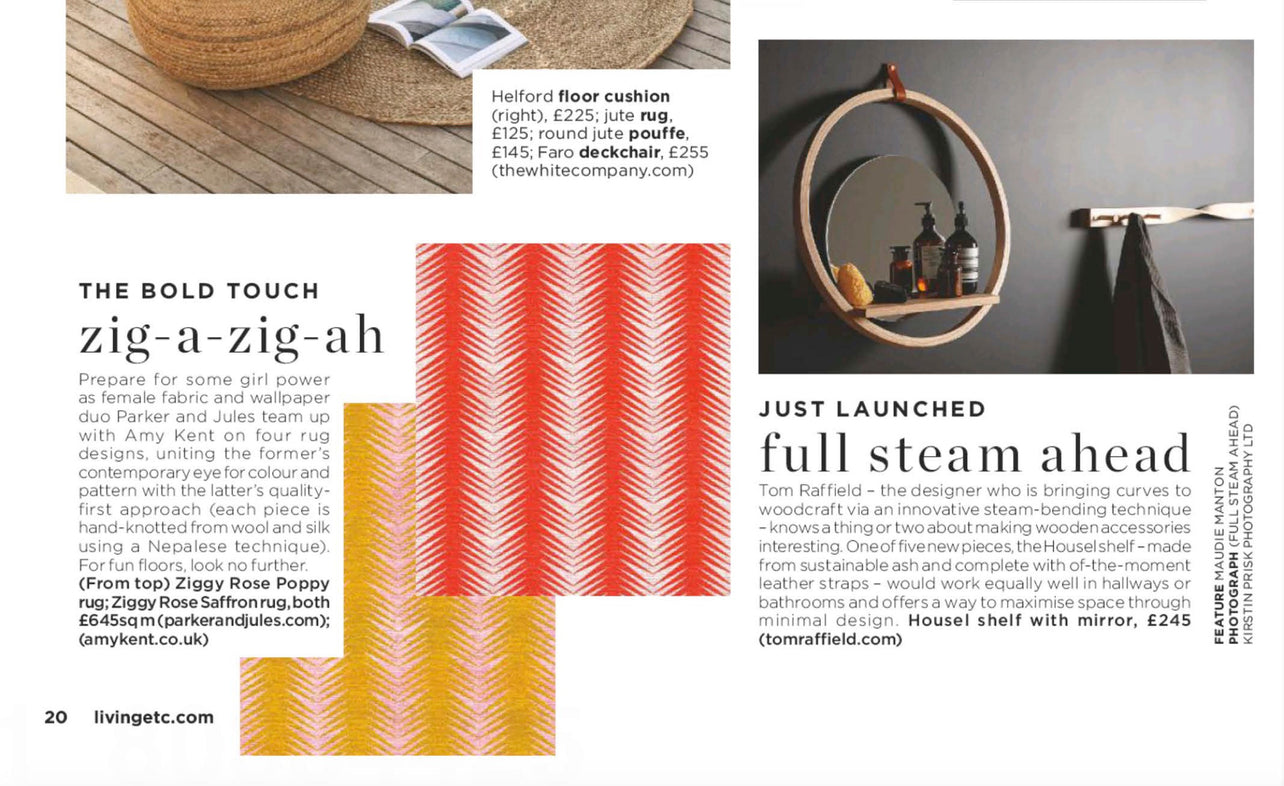 Living Etc Magazine: Housel Mirror with Shelf