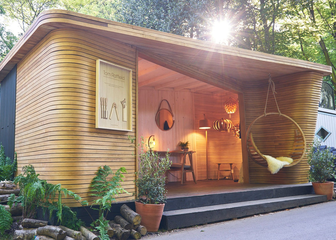 Tom Raffield debuts striking new steam-bent Gwenver Garden Room at Chelsea Flower Show 2017