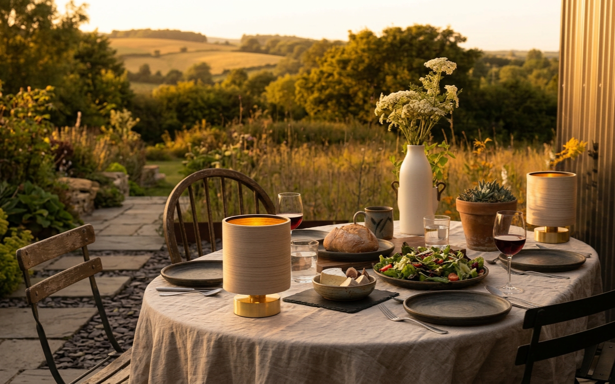 How to Style Your Table with Portable Lighting
