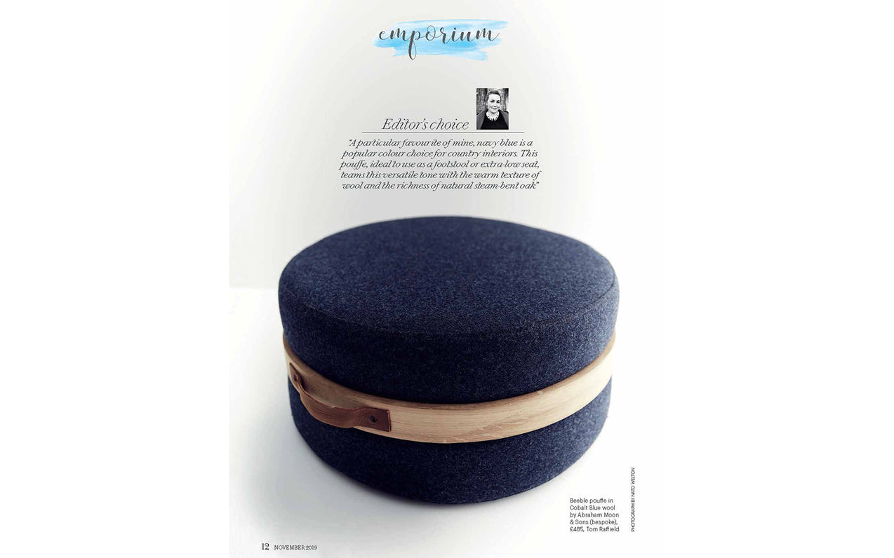 Country Living magazine: Beeble Pouffe