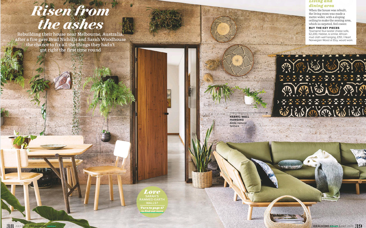 Tom Raffield Morvah planter features in Ideal Home July Feature.