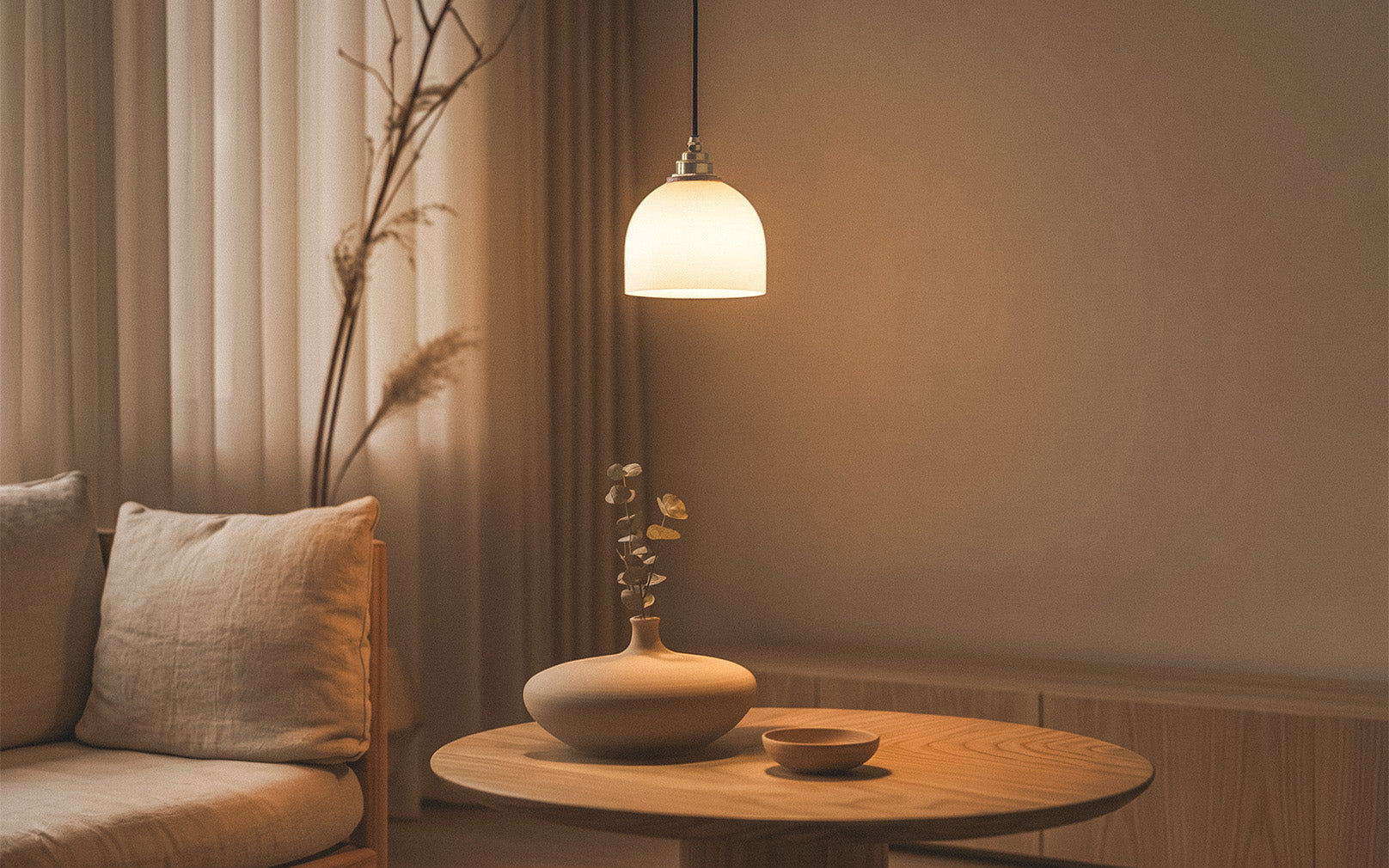 Glass Bue Pendant