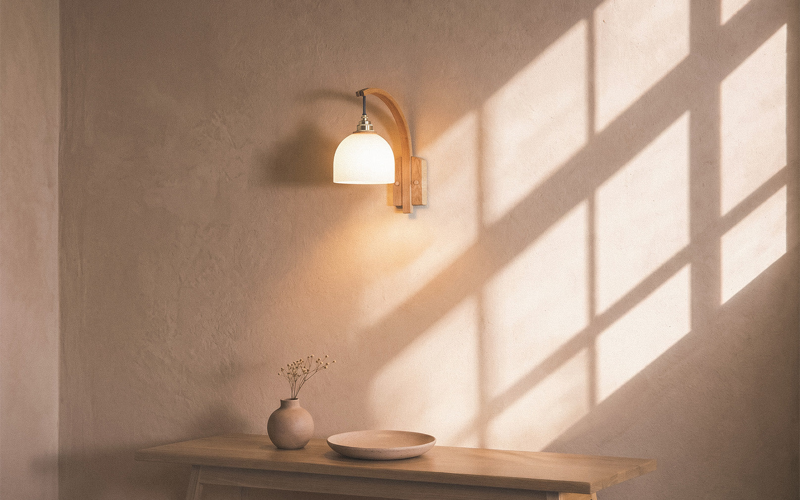 Glass Bue - Stem Wall Light