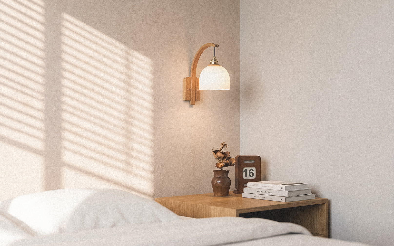 Glass Bue - Stem Wall Light