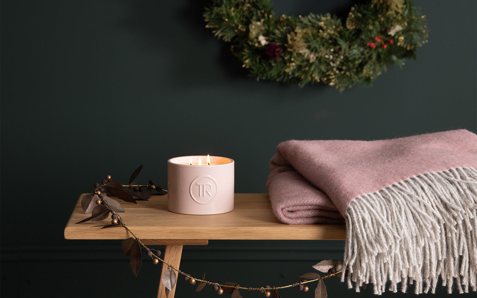 Candle and Throw Gift Bundle