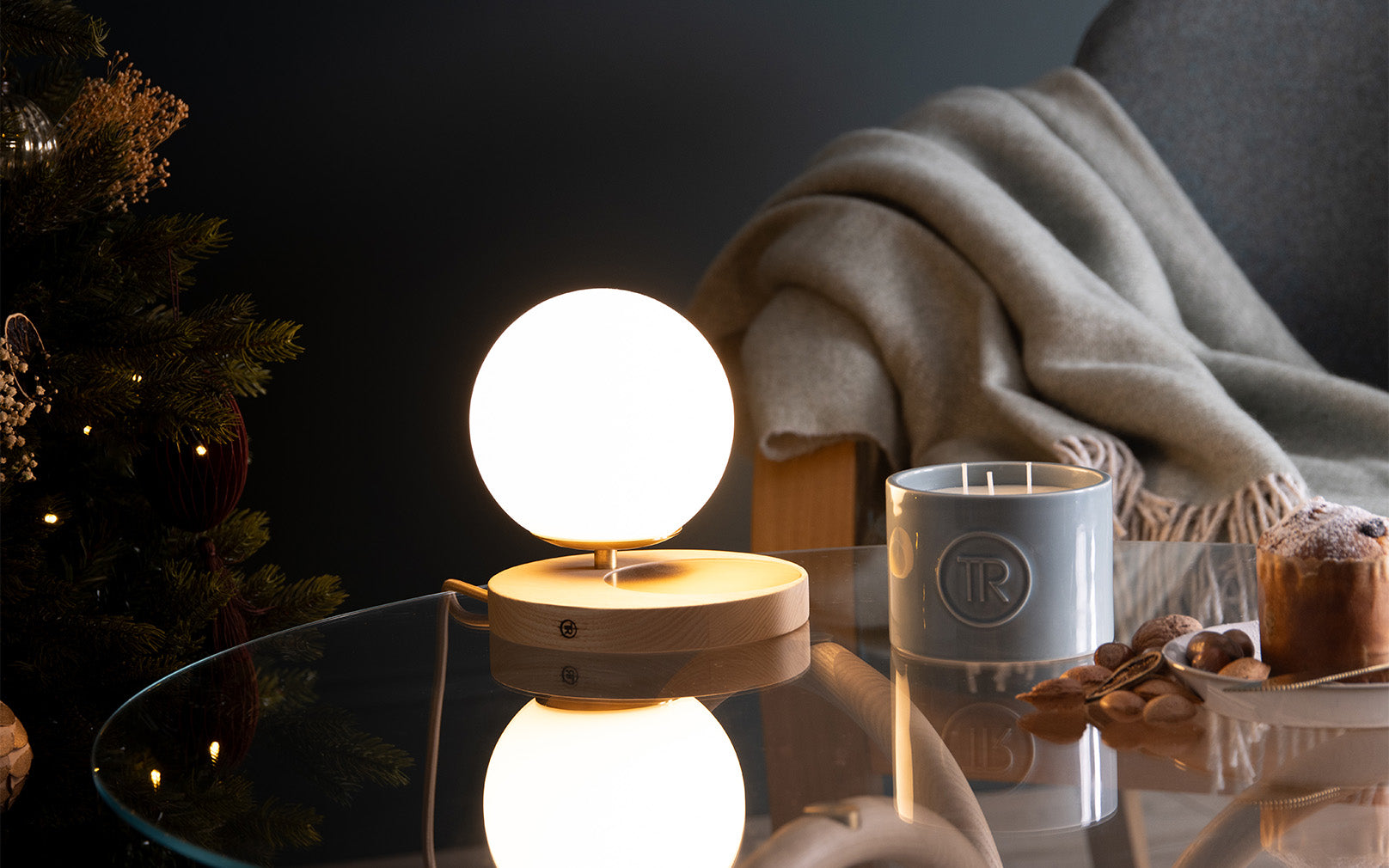 Raya Table Light, Throw & Candle Gift Bundle