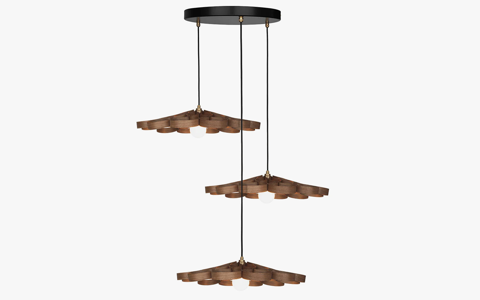 Walnut / Black/Brass