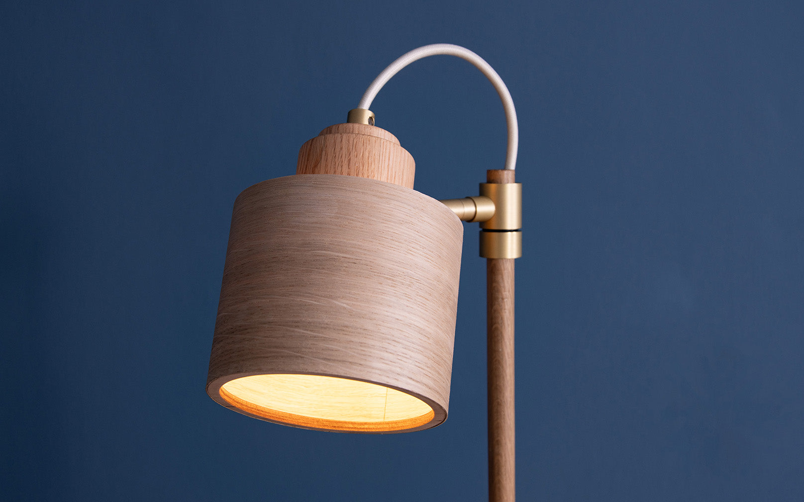 Spire Table Light | Wooden Desk Lamp with Shade | Tom Raffield