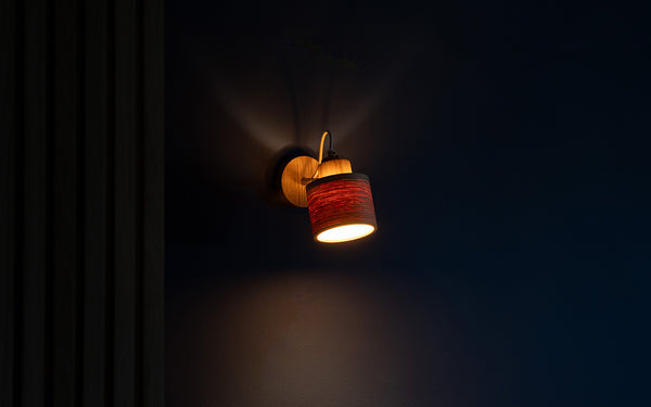 Spire Wall Light | Wooden Sconce with Shade | Tom Raffield