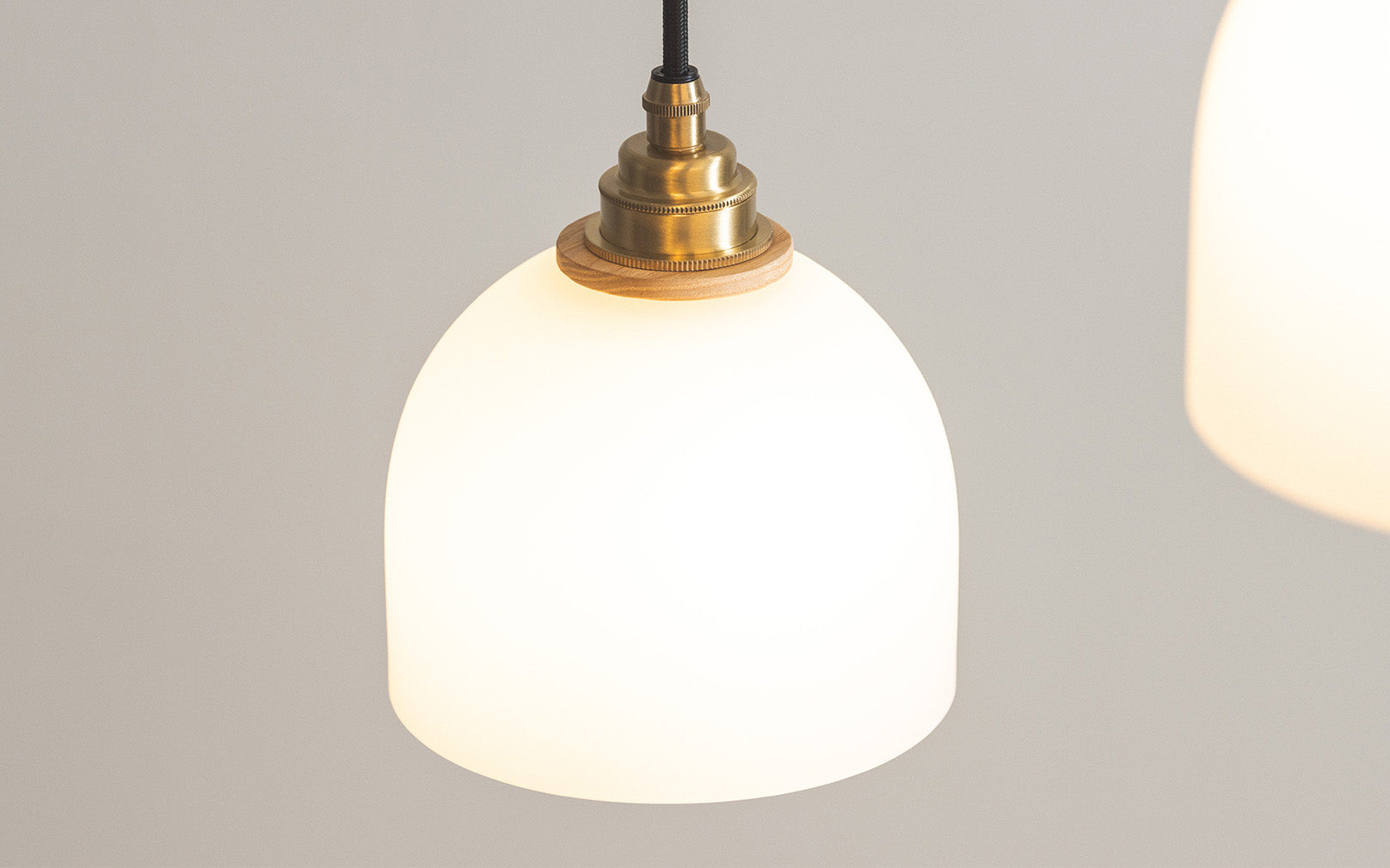 Glass Bue Pendant - Trio Cluster