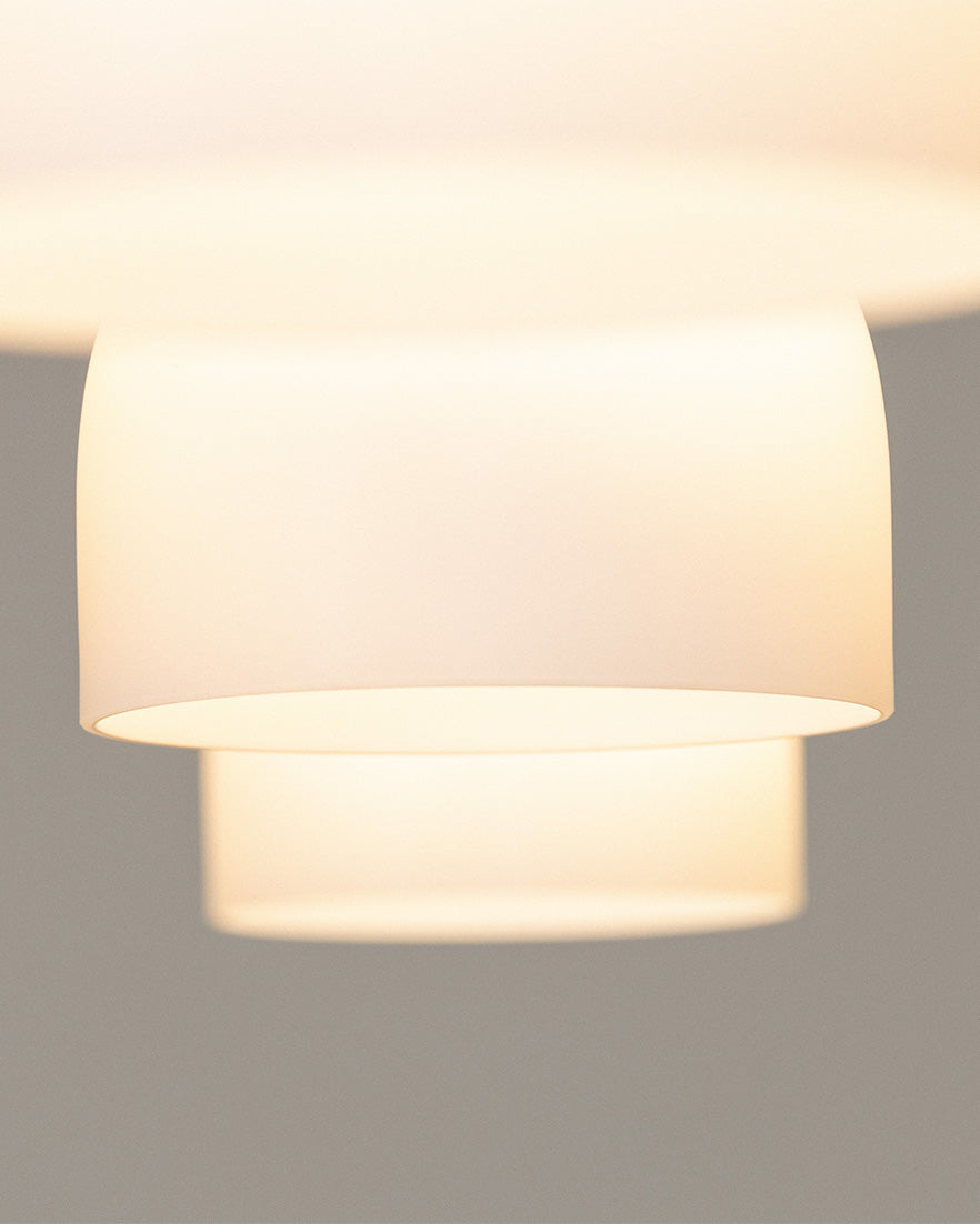 Glass Bue - Linear Trio Light Long