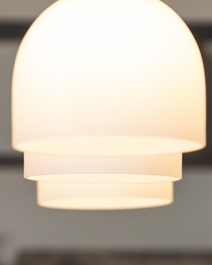 Glass Bue - Linear Trio Light