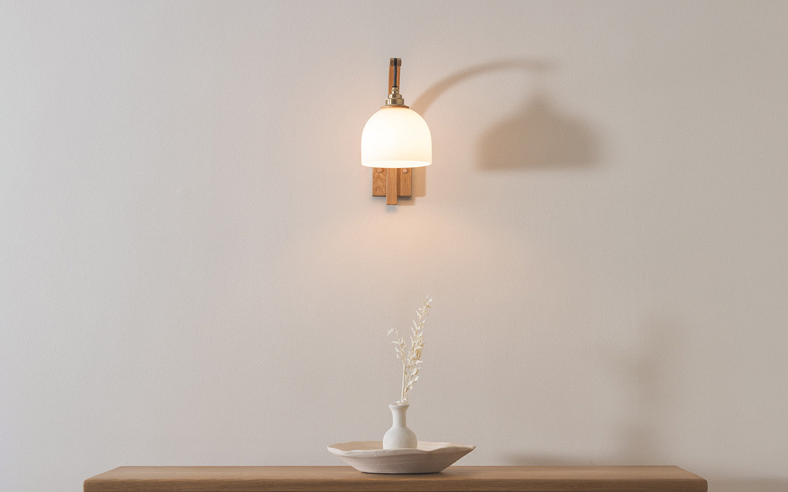 Glass Bue - Stem Wall Light