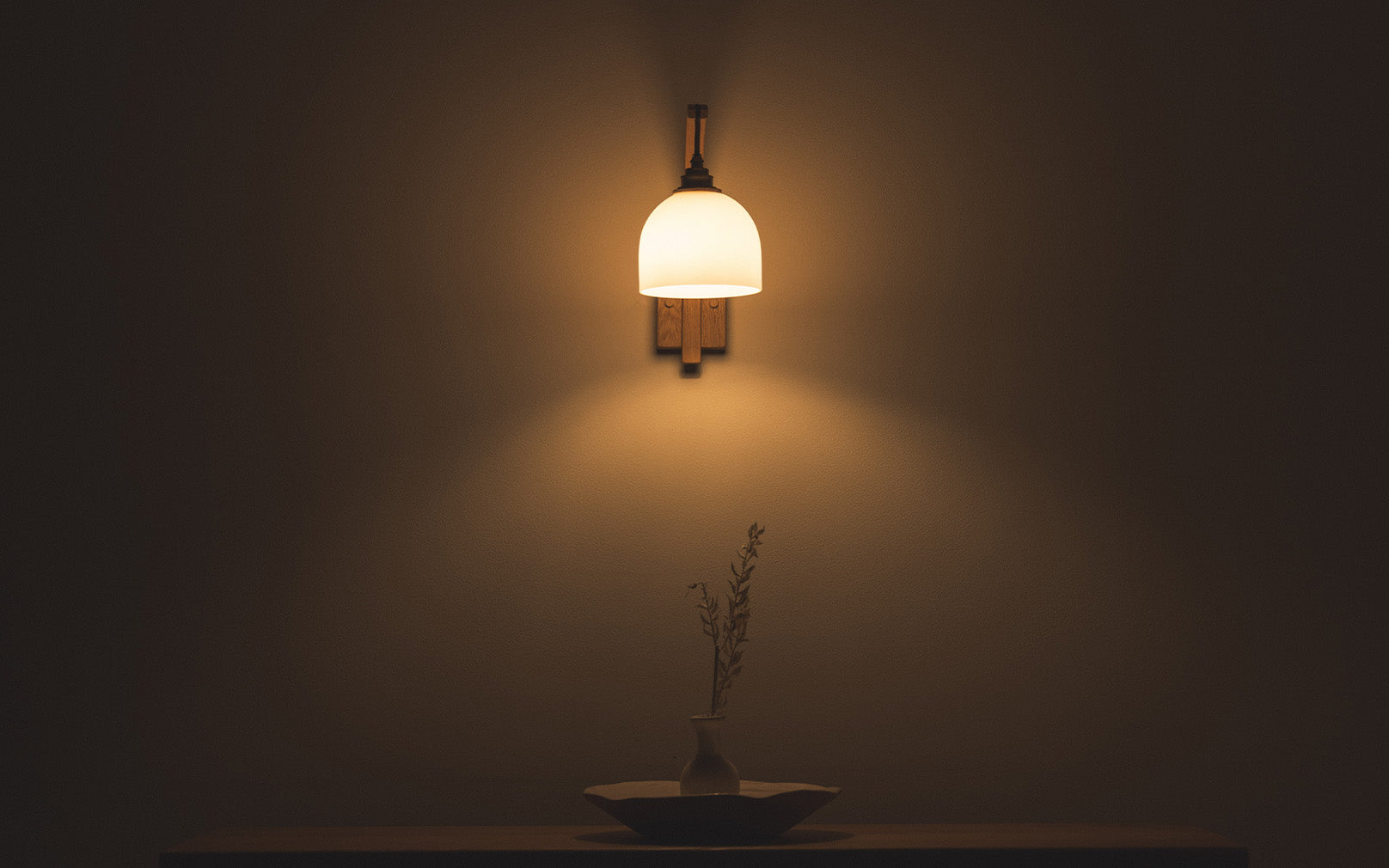 Glass Bue - Stem Wall Light