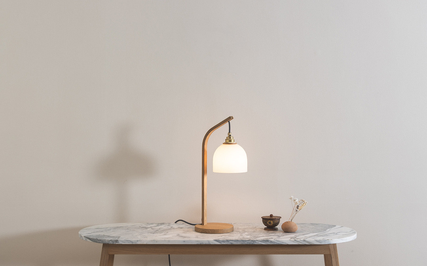 Glass Bue - Stem Table Light
