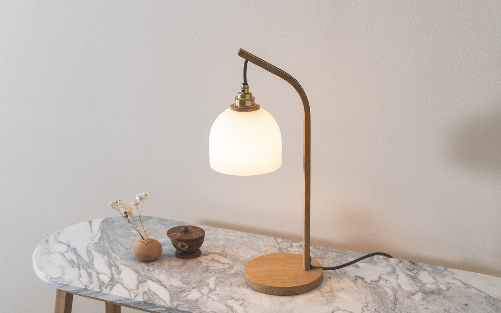 Glass Bue - Stem Table Light
