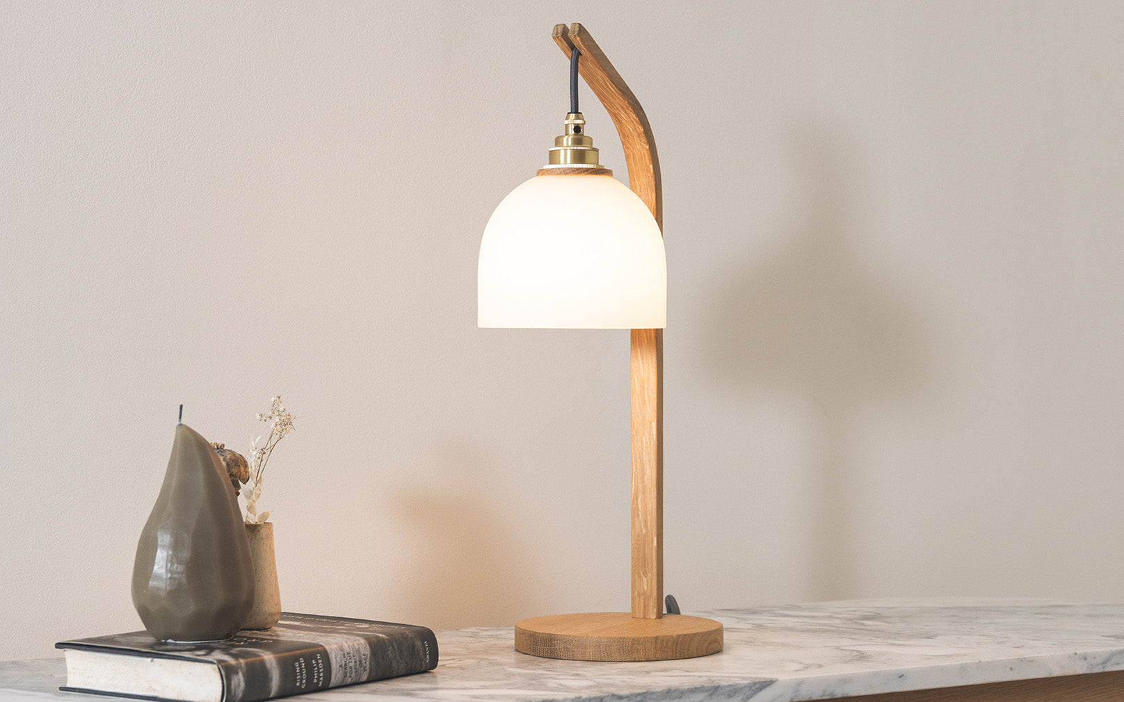 Glass Bue - Stem Table Light