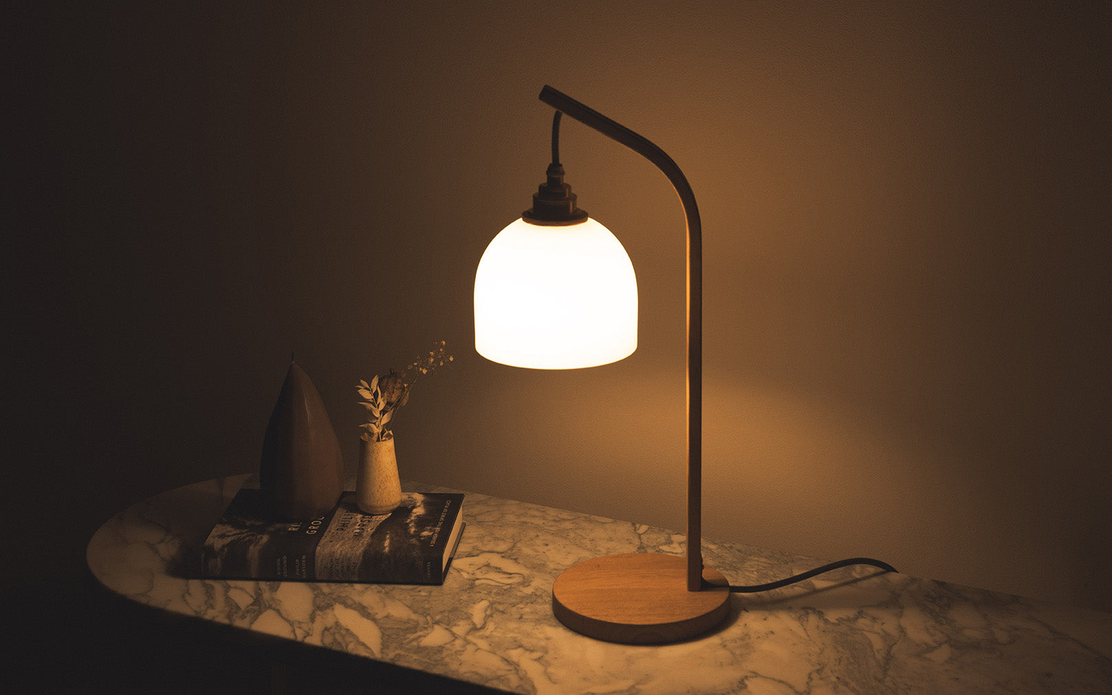 Glass Bue - Stem Table Light