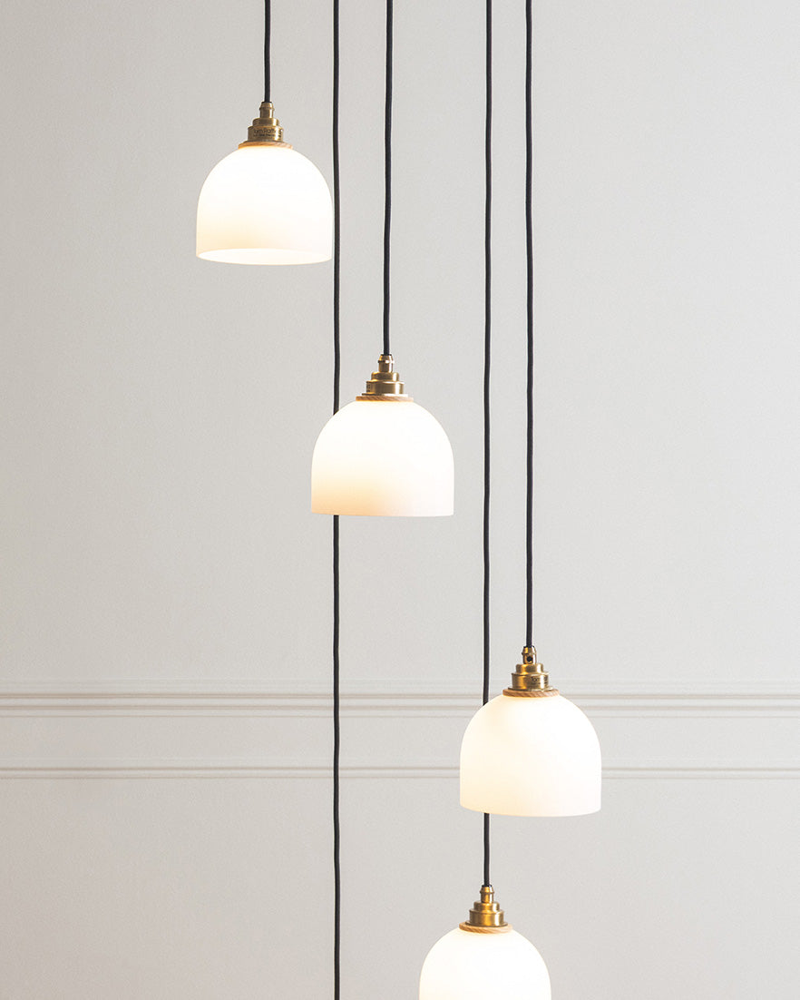 Glass Bue Waterfall Chandelier