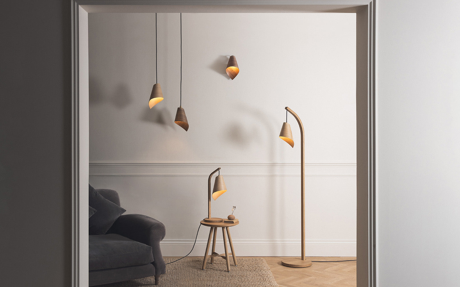 Keel Pendant - Trio Cluster
