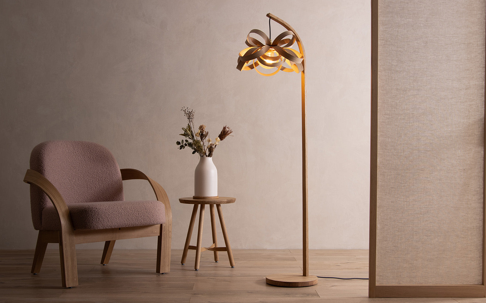 Skipper Small - Stem Floor Light | Tom Raffield
