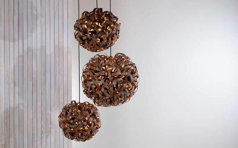 Tom Raffield No.1 Pendant Range - Trio Cluster Large