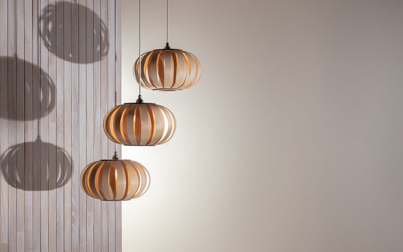 Tom Raffield Urchin Pendant Small - Trio Cluster