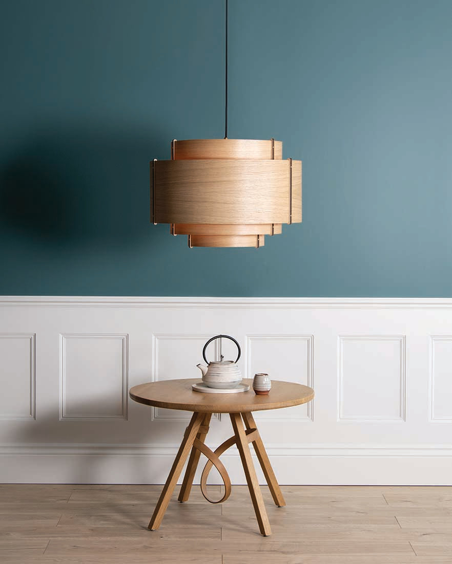 Large drum pendant deals light