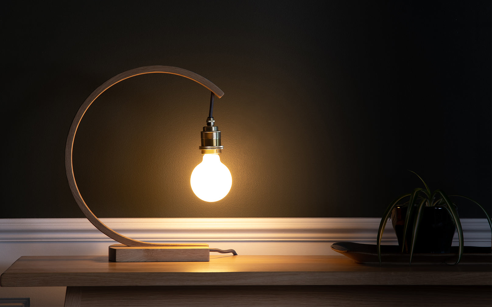 Hanter Table Light and LED bulb Tom Raffield