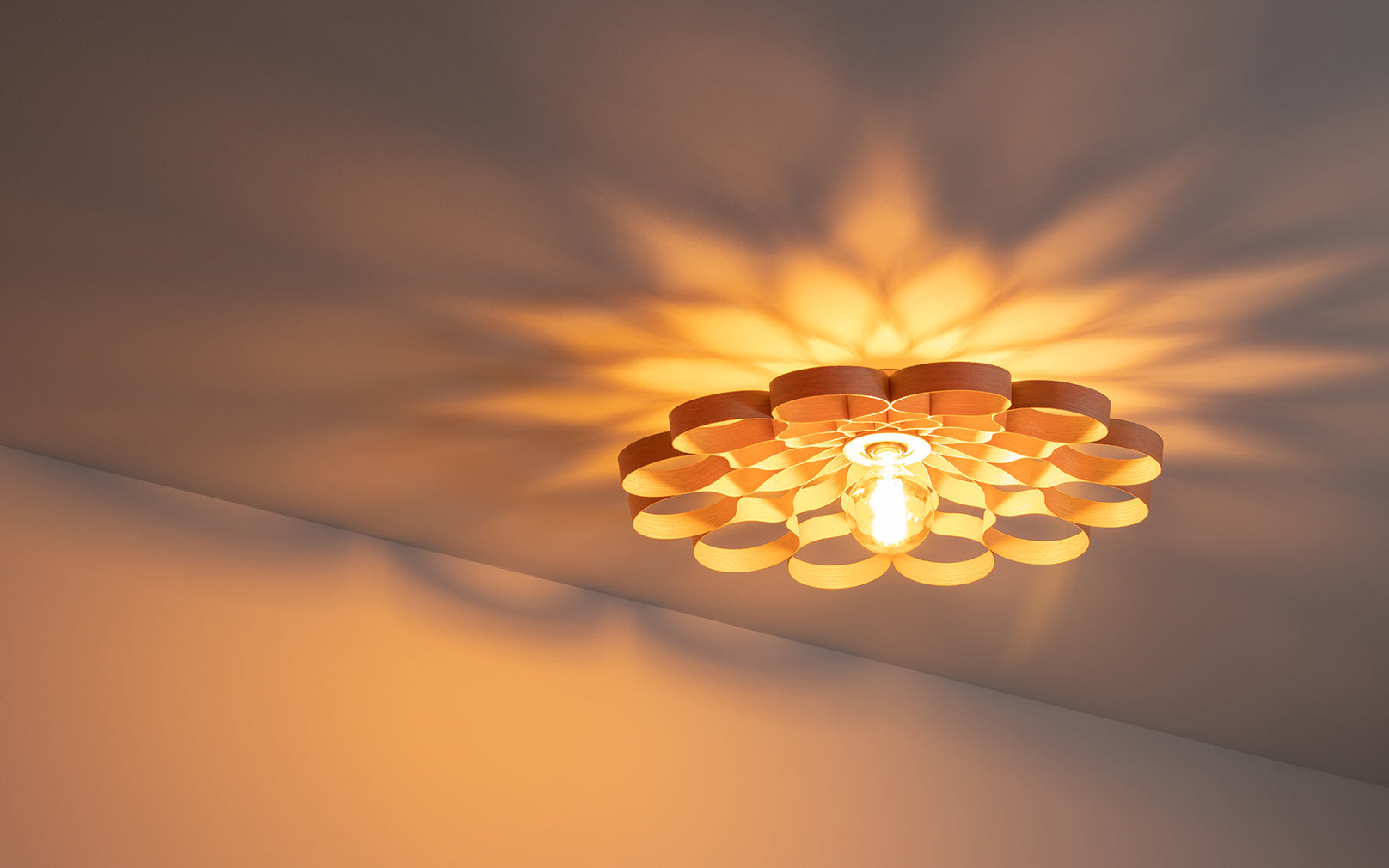 Arame Small Flush Ceiling Light Tom Raffield