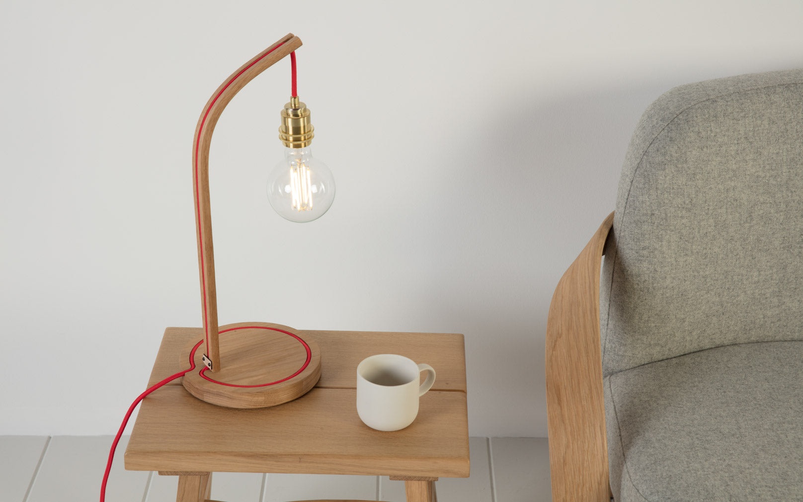 Mooring Table Light with Red Flex