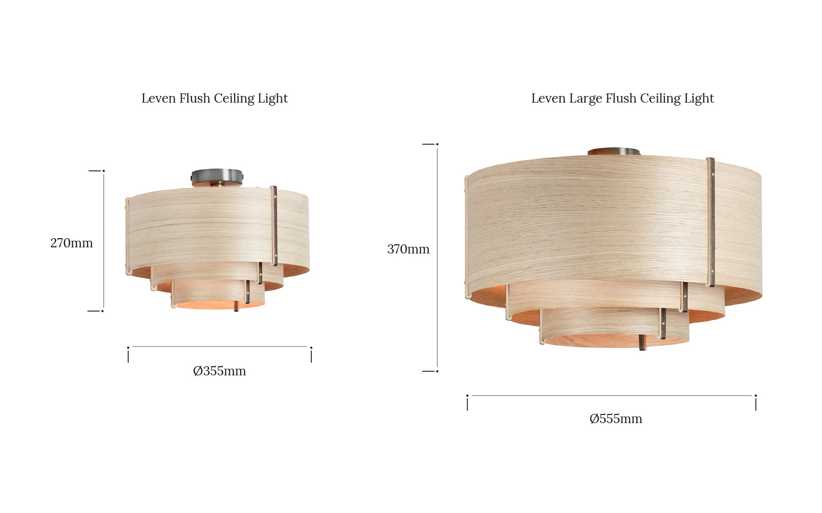 Leven Flush Ceiling Light